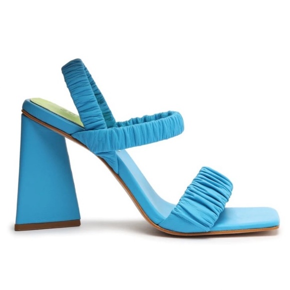 NEW ⚡️ SCHUTZ Lirah Blue Strappy Heels - Picture 1 of 4